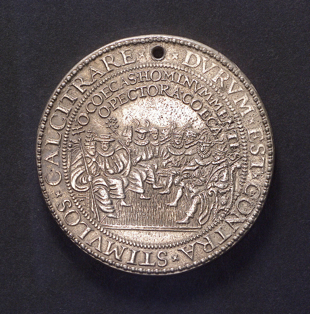 Detail of Medal commemorating the defeat of the Spanish Armada, 1588; obverse by unknown