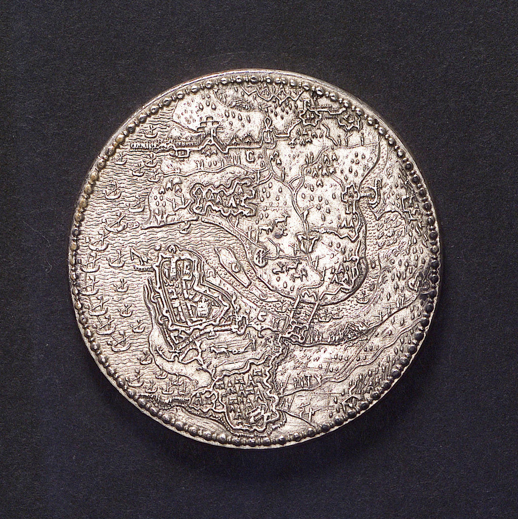 Detail of Medal commemorating the recapture of Gertruidenberg, 1593; obverse by unknown
