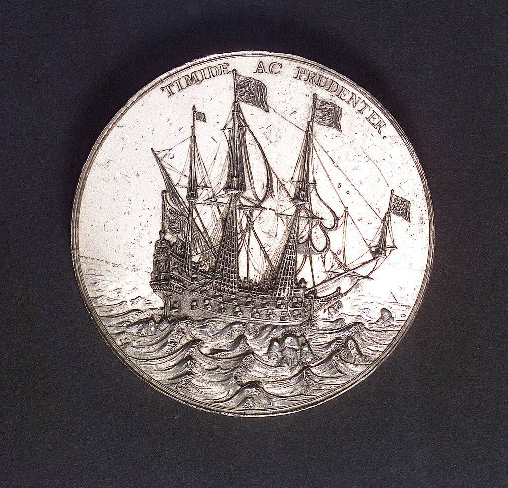 Detail of Medal commemorating the Congress of Munster, 1647; obverse by J. Looff