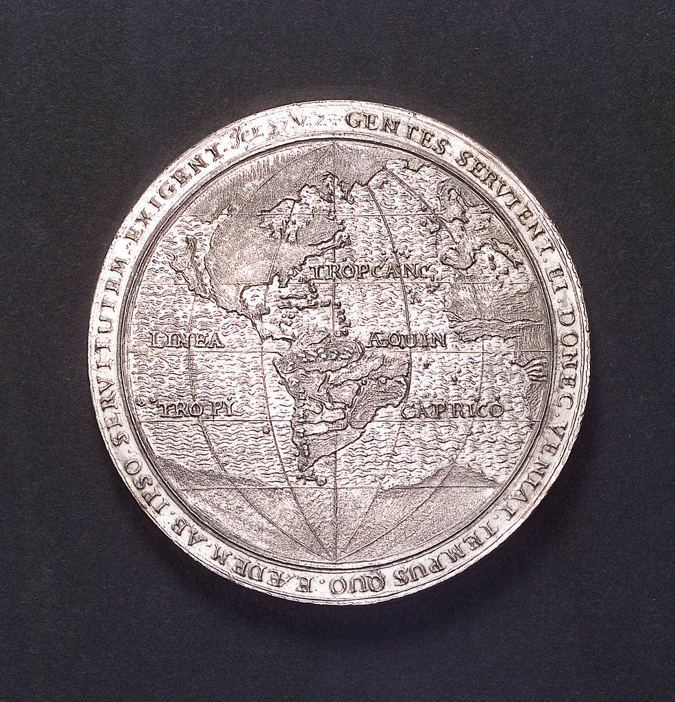 Detail of Medal commemorating Admiral Heyn and the capture of the Spanish silver fleet off Matanzas, 1628; obverse by unknown