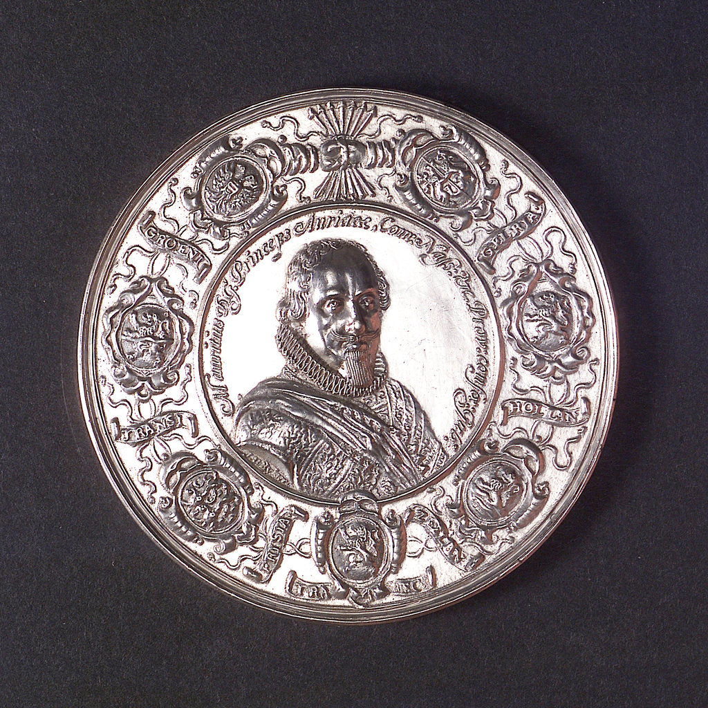 Detail of Medal commemorating the naval victories off Brazil Peru and San Salvador, 1624; obverse by J. van Bylaer