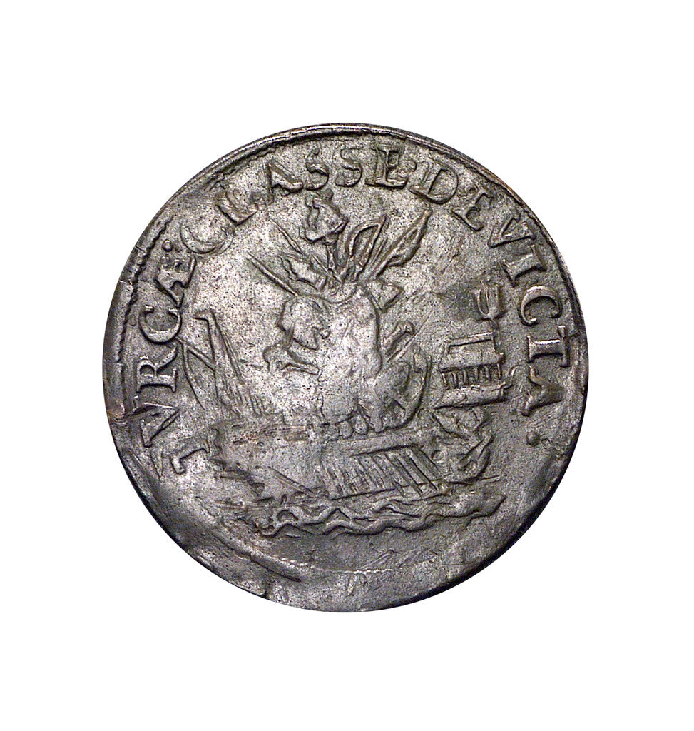 Detail of Counter commemorating Malta delivered from the Turks, 1565; obverse by unknown
