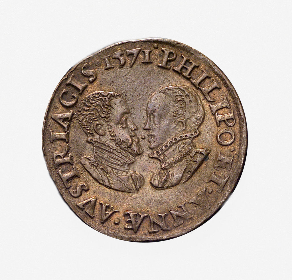 Detail of Counter commemorating the Battle of Lepanto, 1571; obverse by unknown