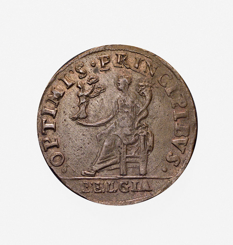 Detail of Counter commemorating the Battle of Lepanto, 1571; reverse by unknown