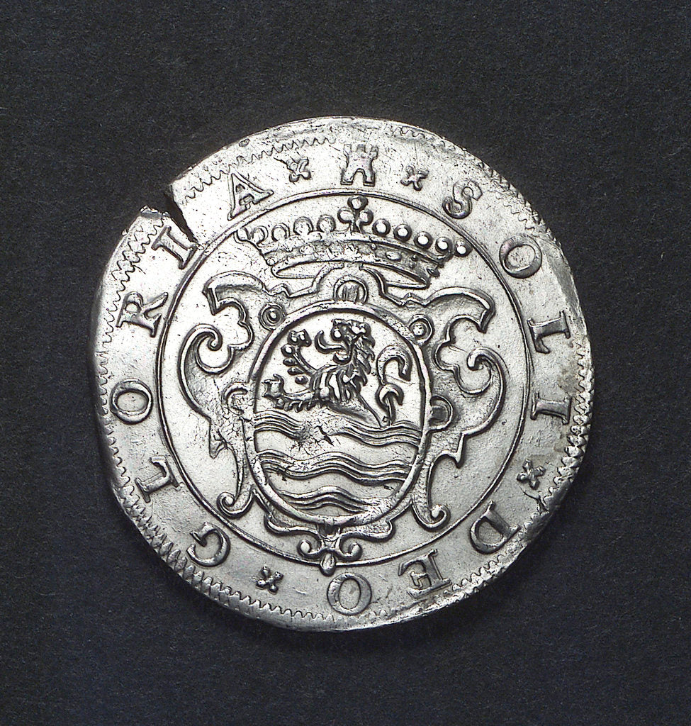 Detail of Counter commemorating the defeat of the Spanish Armada, 1588; reverse by unknown