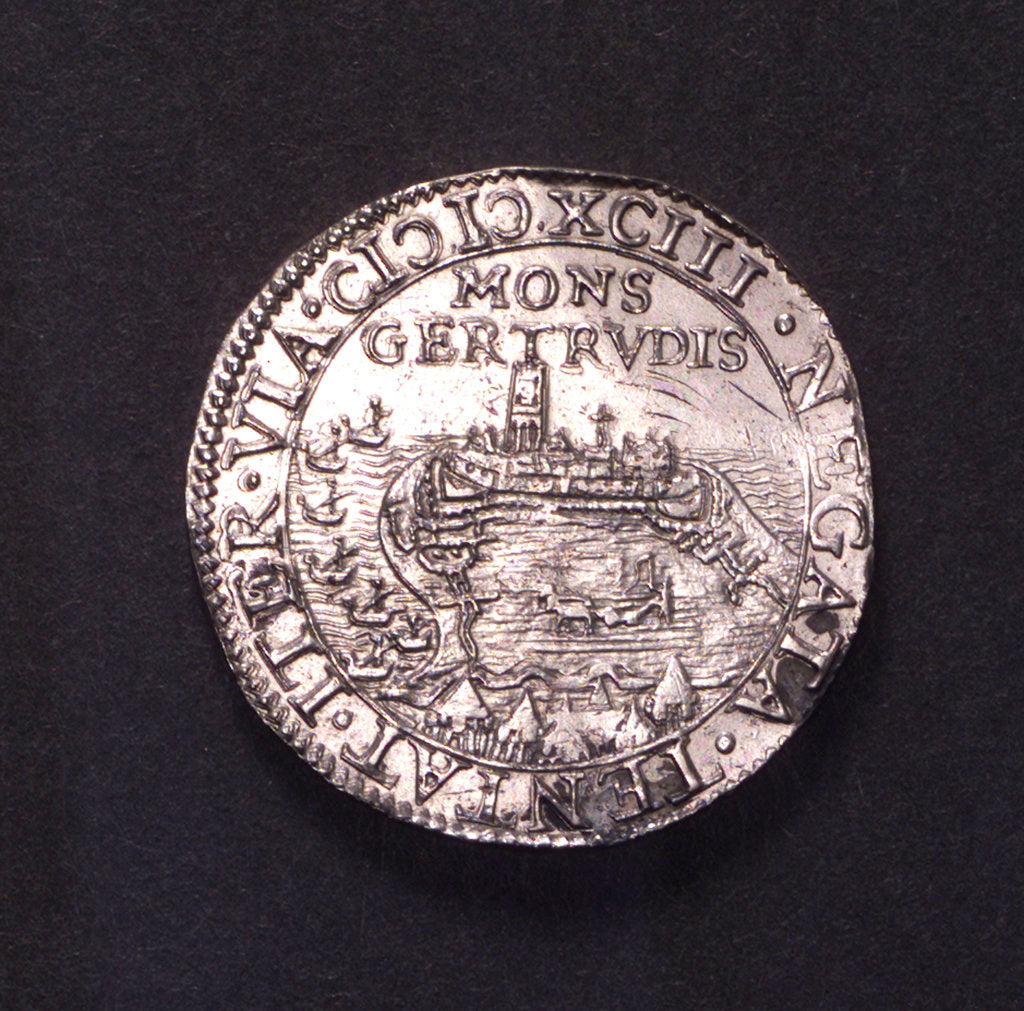 Detail of Counter commemorating the capture of Gertruidenberg, 1593; obverse by unknown