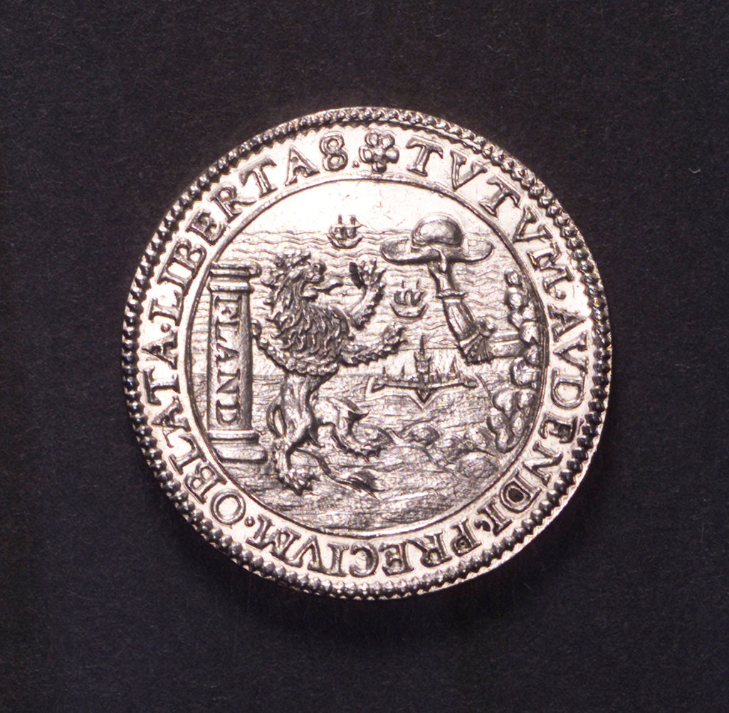 Detail of Counter commemorating the Battle of Nieuport, 1600; reverse by unknown