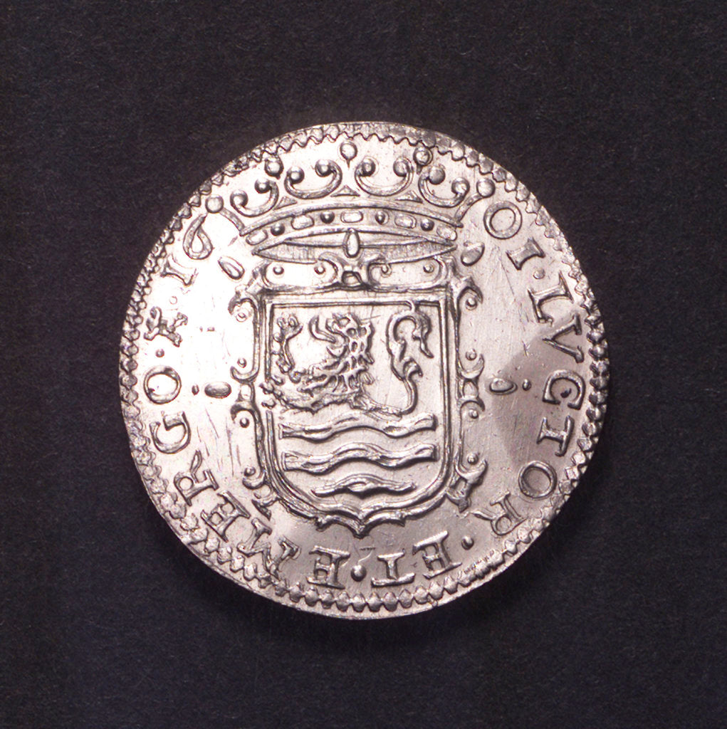 Detail of Counter commemorating preparations for war; reverse by unknown