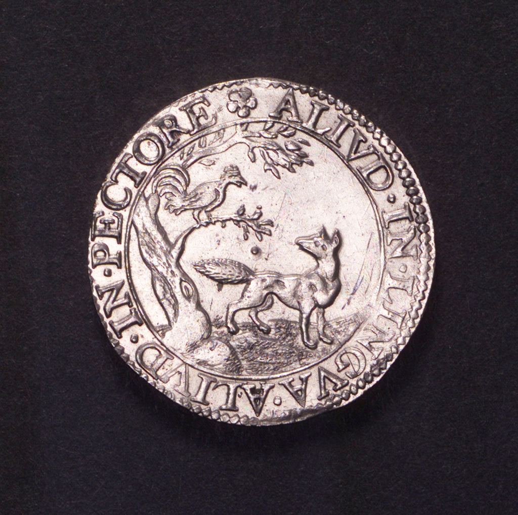 Detail of Counter commemorating the siege of Ostend, 1603; obverse by unknown