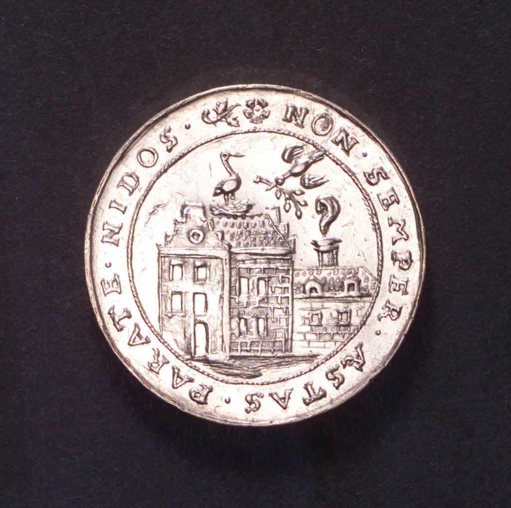 Detail of Counter commmemorating preparations by sea and land, 1591; obverse by unknown