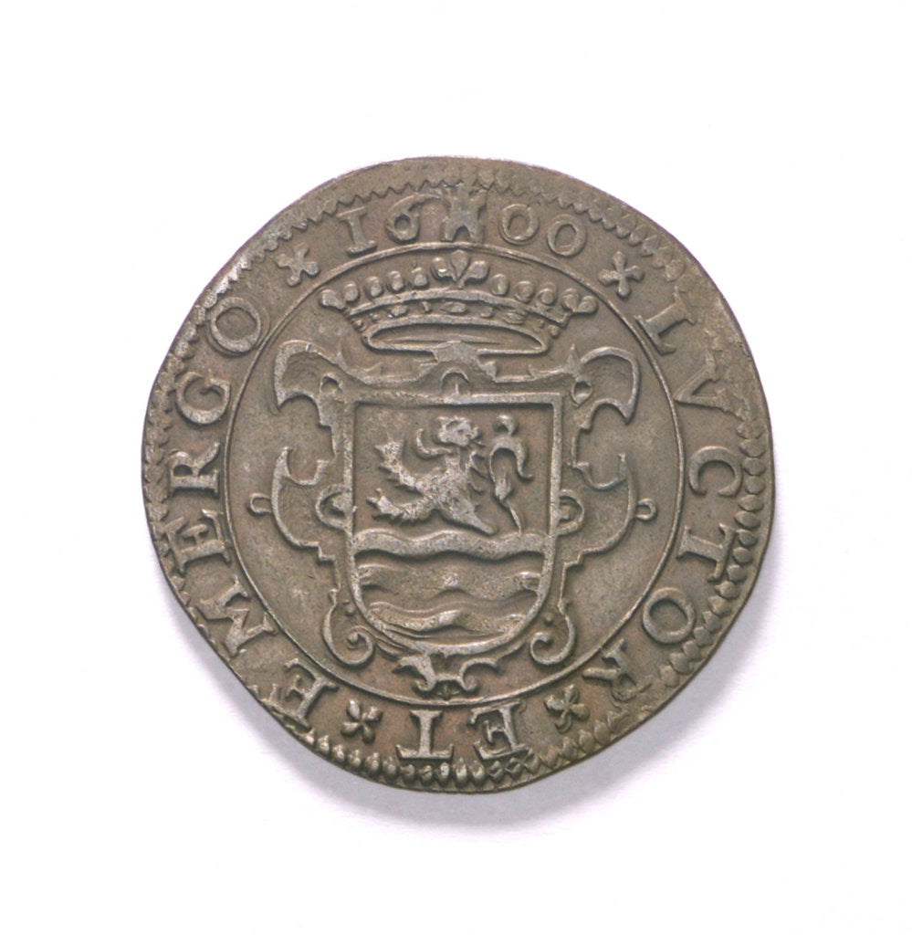 Detail of Counter commemorating the Battle of Nieuport, 1600; reverse by unknown