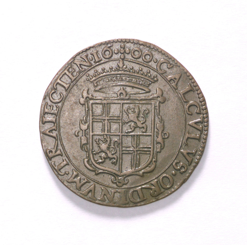 Detail of Counter commemorating the Battle of Nieuport, 1600; reverse by unknown