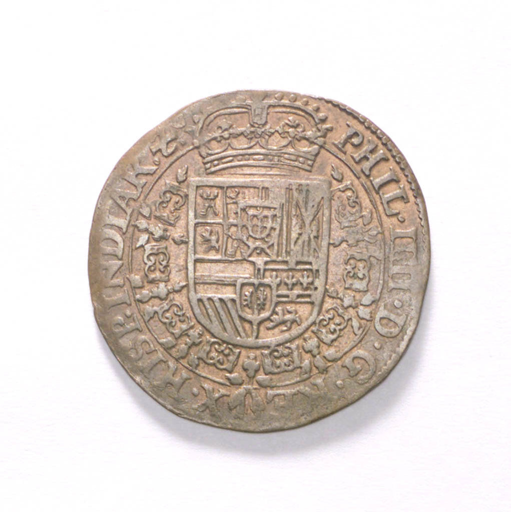 Detail of Counter commemorating hopes for peace, 1630; reverse by unknown