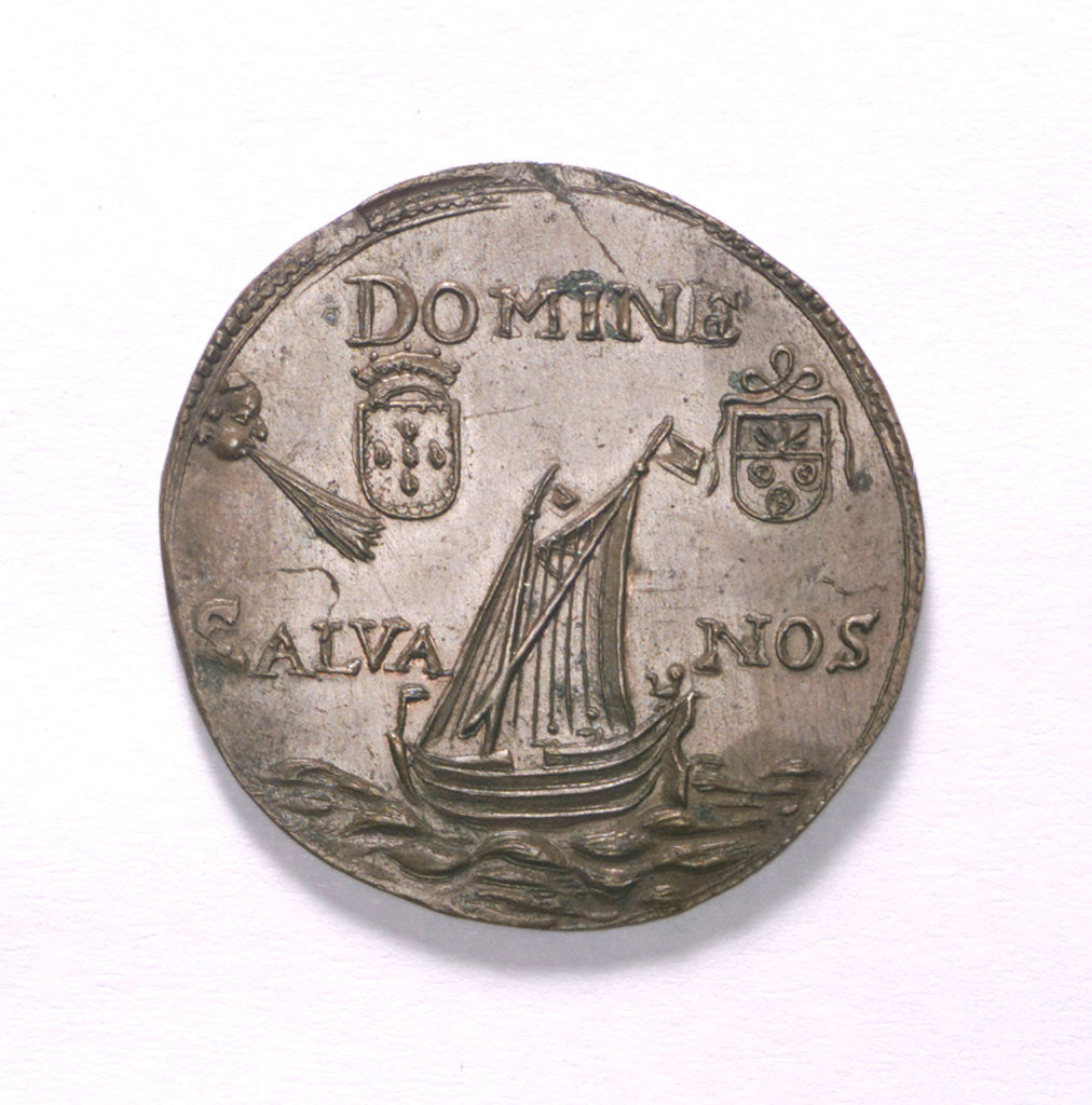 Detail of Counter commemorating the state in danger, 1678; obverse by unknown