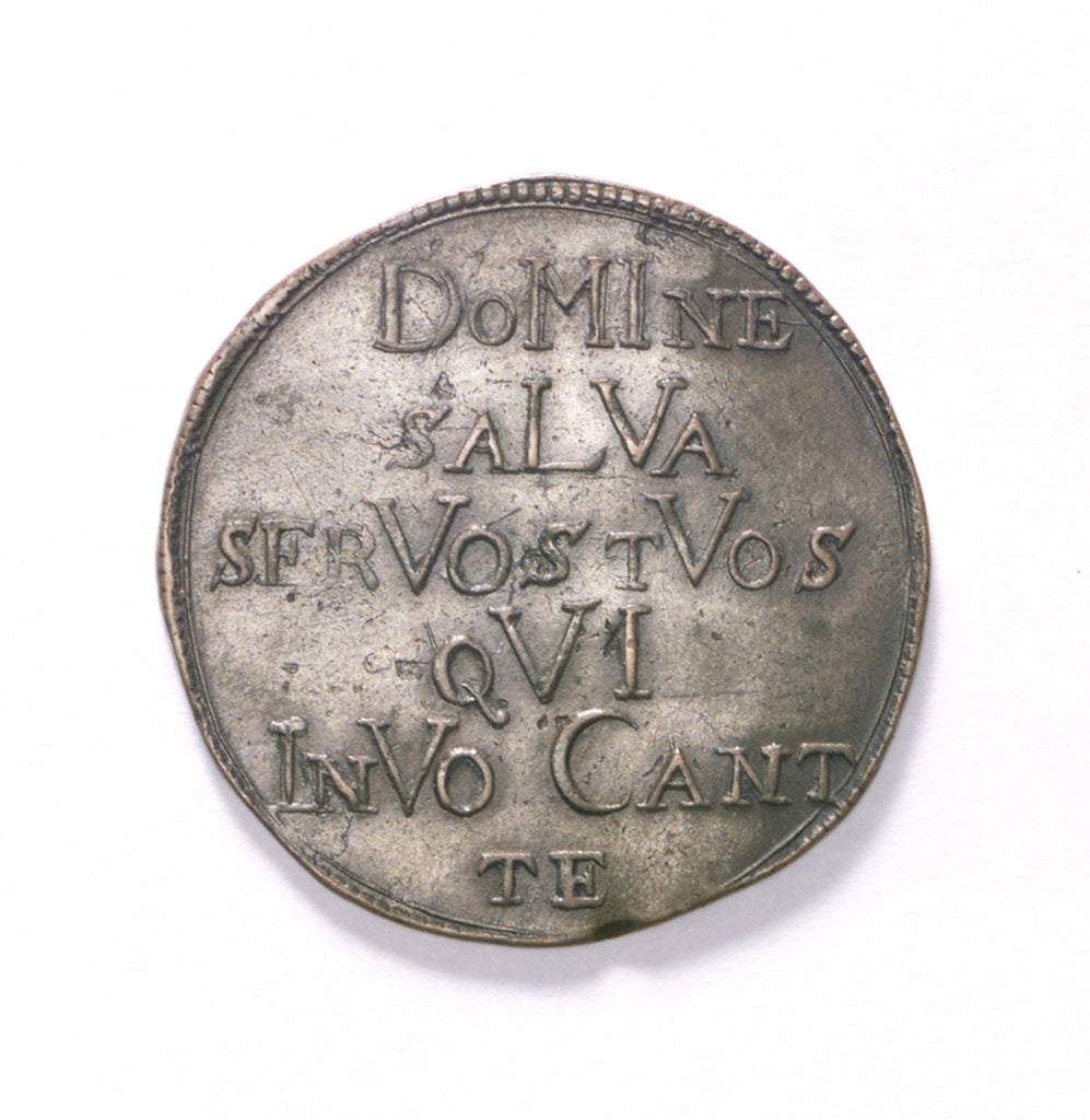 Detail of Counter commemorating the state in danger, 1678; reverse by unknown