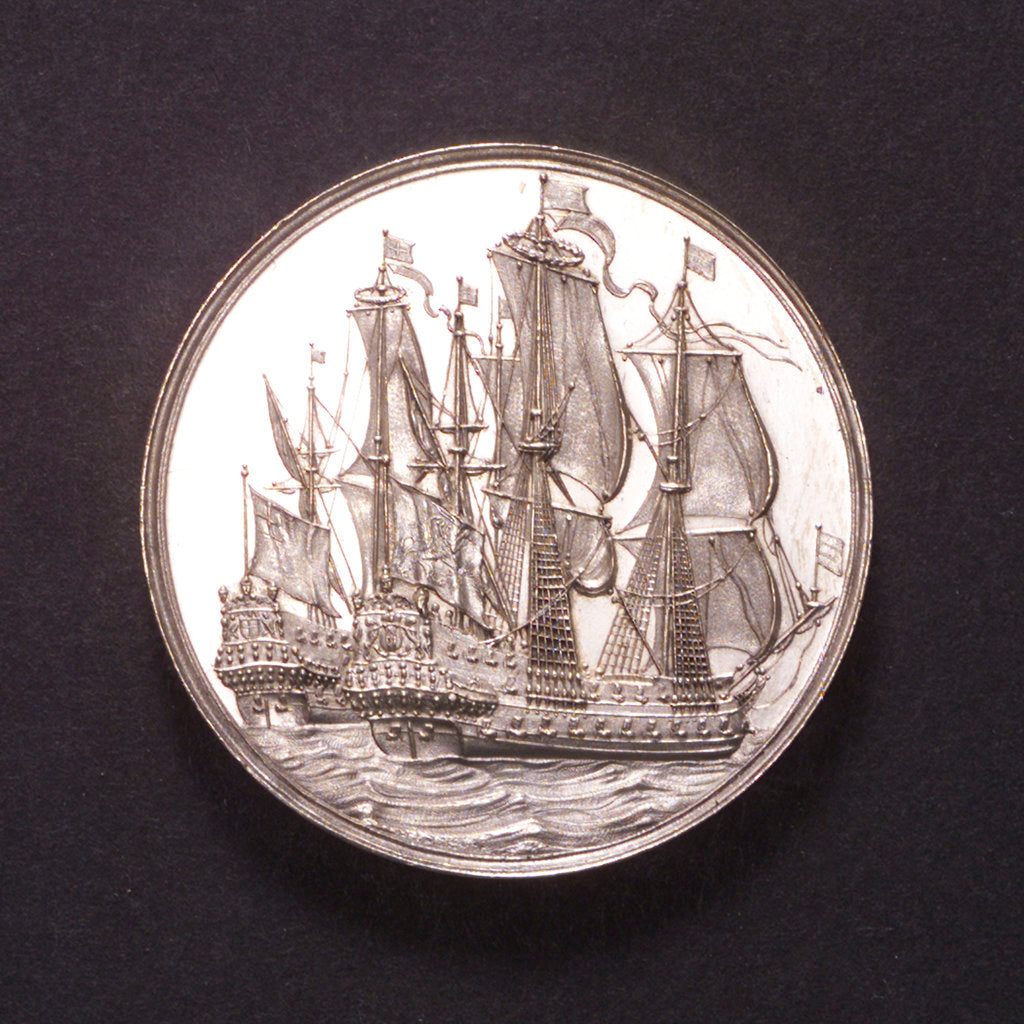 Detail of Medal commemorating the Peace of Breda, 1667; obverse by C. Adolfszoon