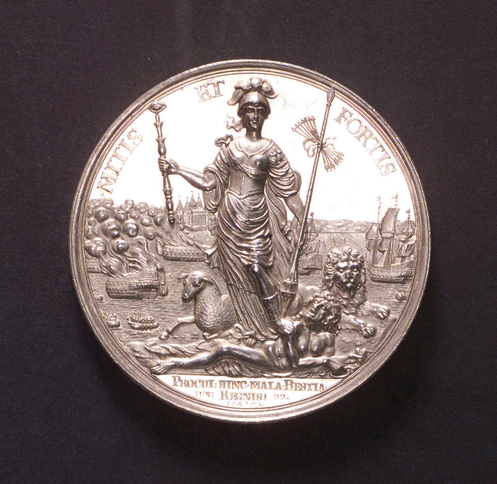 Detail of Medal commemorating the Peace of Breda, 1667; obverse by C. Adolfszoon