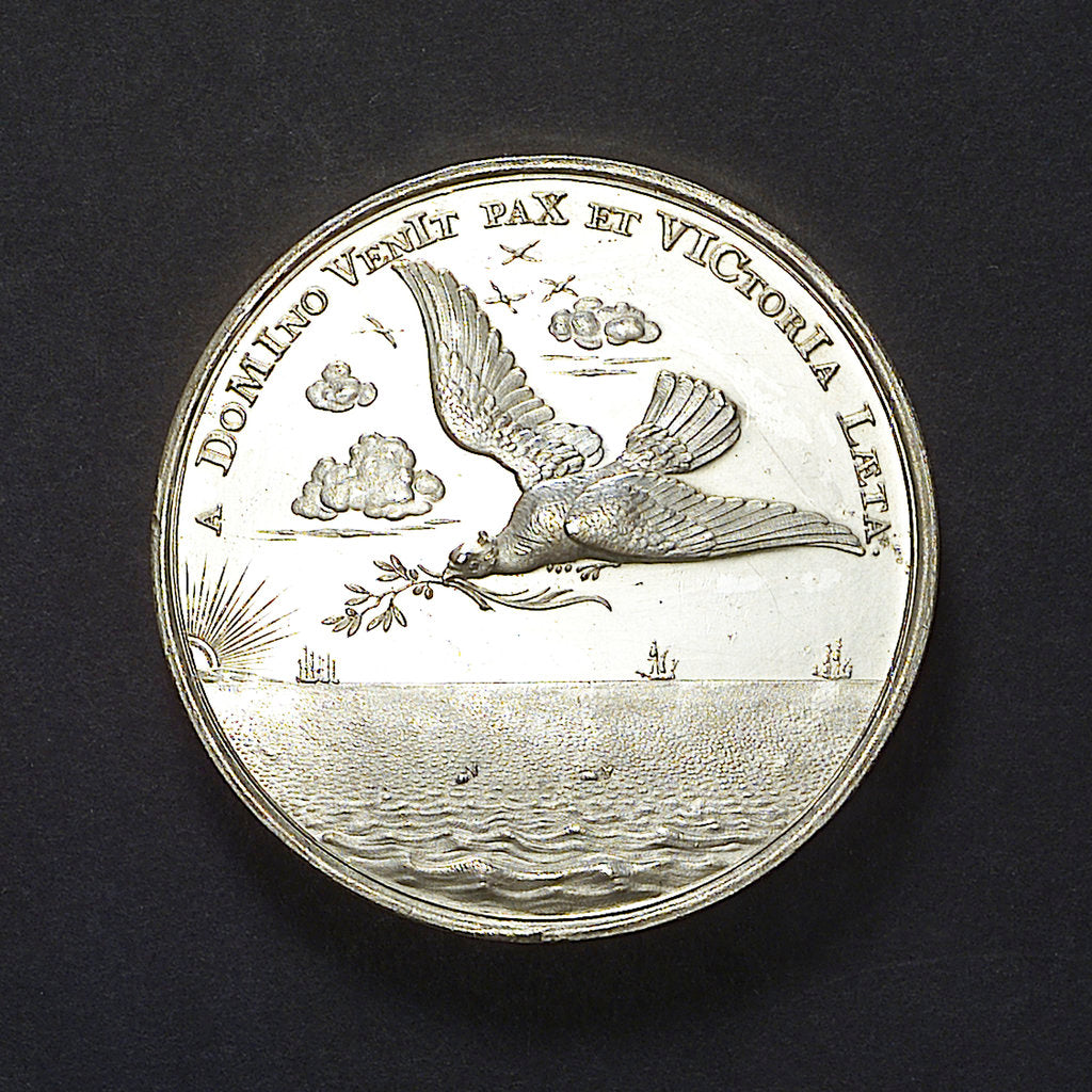 Detail of Medal commemorating the Peace of London, 1674; reverse by unknown