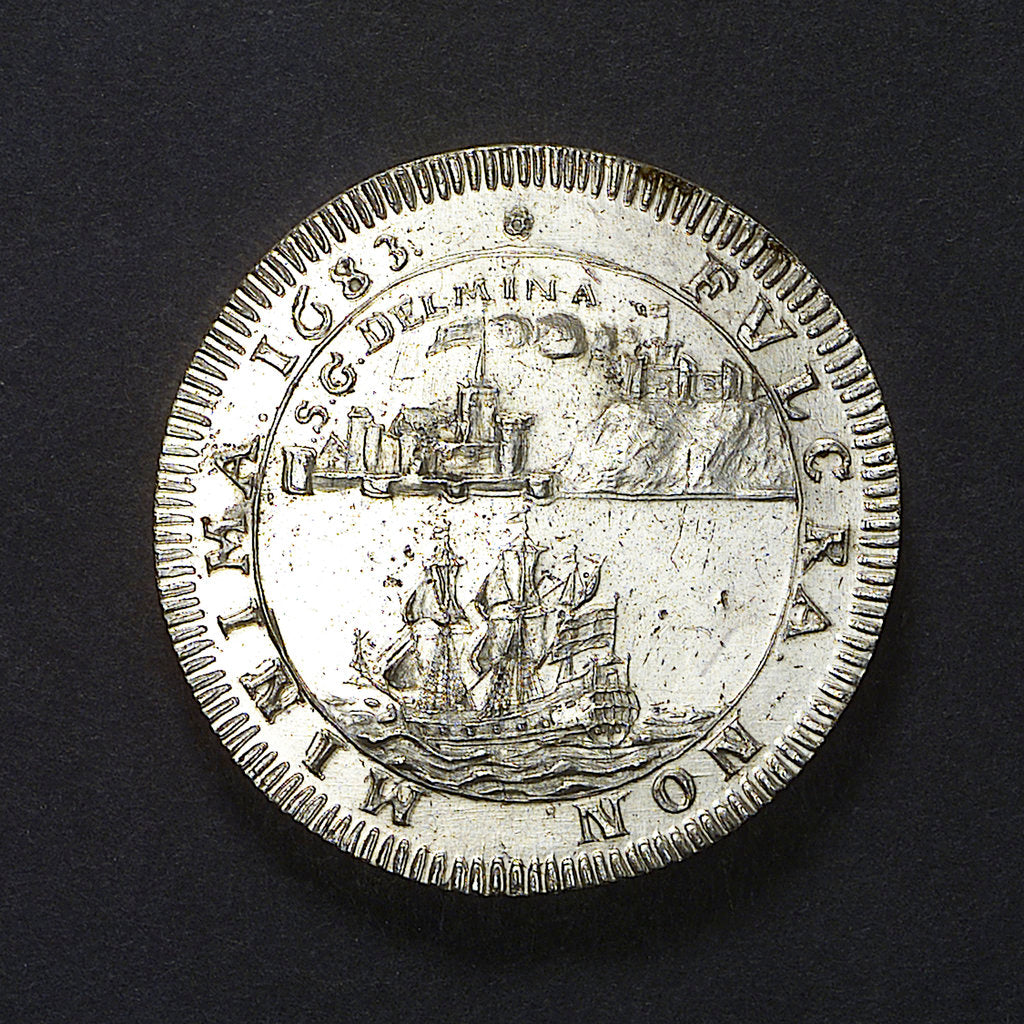 Detail of Medal commemorating St George Del Mina (West Africa); obverse by unknown