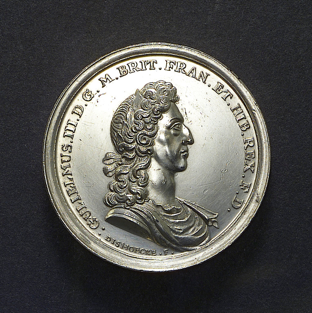 Detail of Medal commemorating the Battle of La Hogue, 1692; obverse by J. van Dishoecke