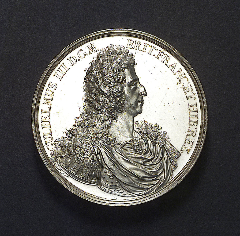 Detail of Medal commemorating the Battle of La Hogue, 1692; obverse by Jan Luder