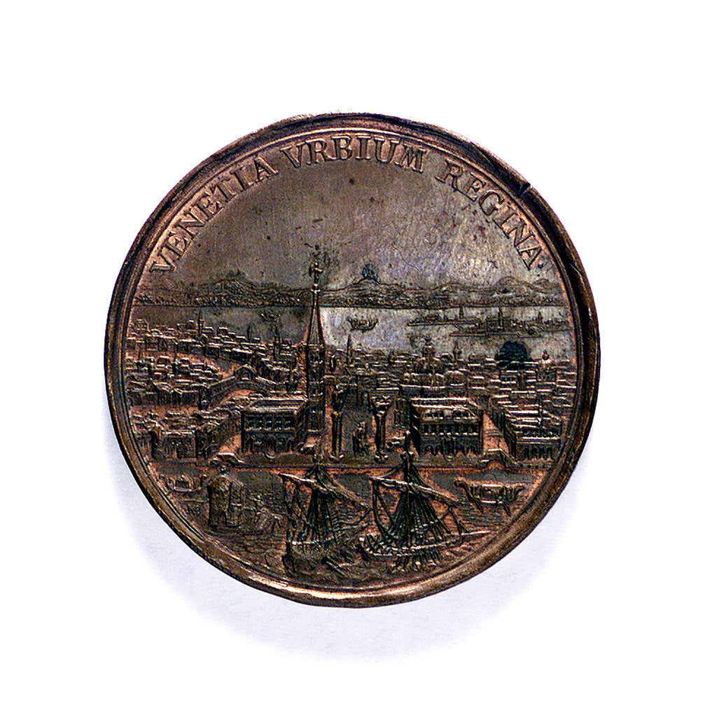 Detail of Medal commemorating the capture of the Morea and other successes, 1687; obverse by Martin Brunner