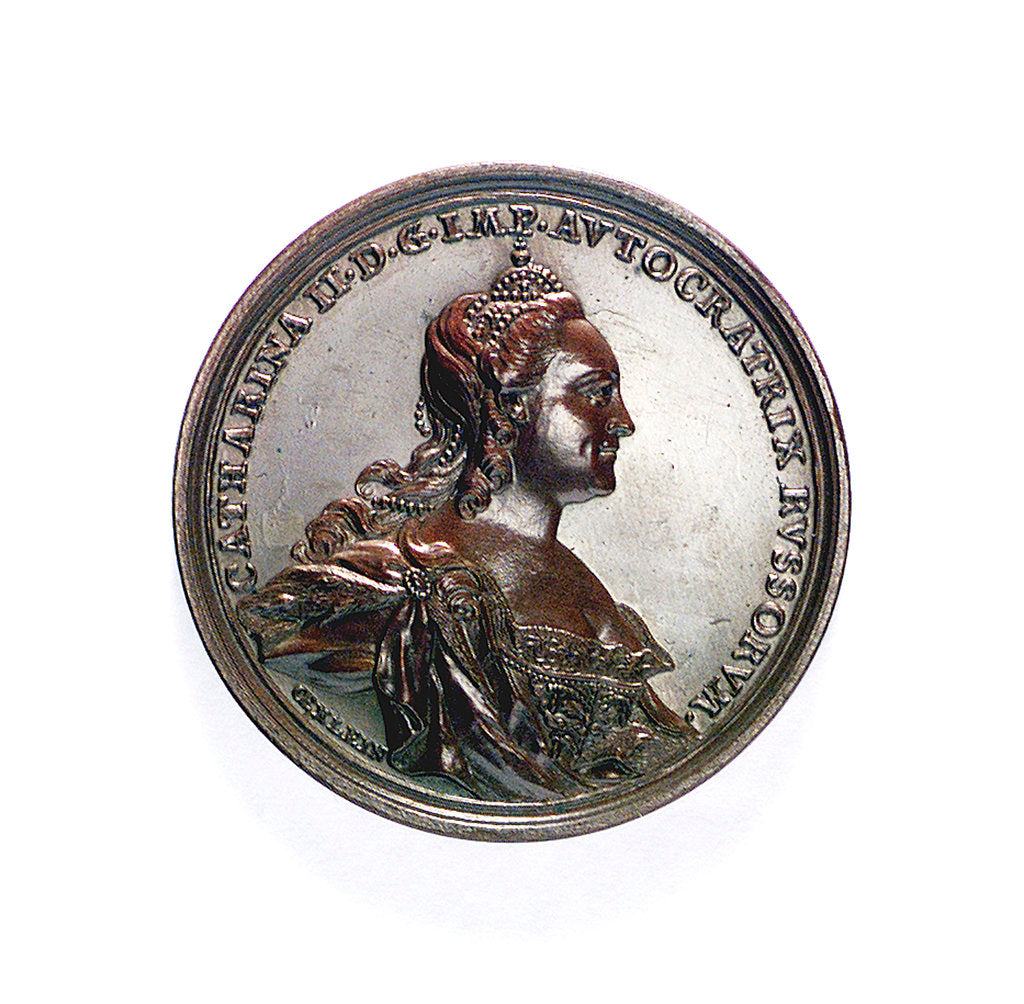 Detail of Medal commemorating the victories over the Turks; obverse by J.L. Oexlein