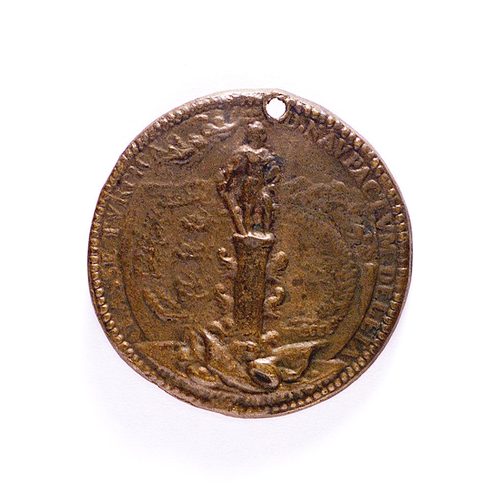 Detail of Medal commemorating the Battle of Lepanto, 1571; reverse by G.V. Melone