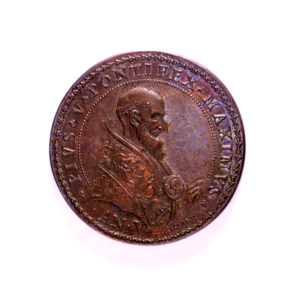 Detail of Medal commemorating the Battle of Lepanto, 1571; obverse by I.A. Rossi