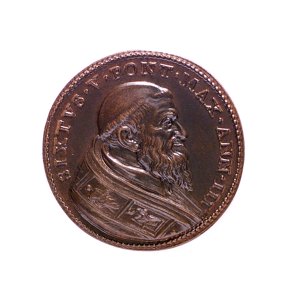 Detail of Medal commemorating naval defence; obverse by D. Poggini