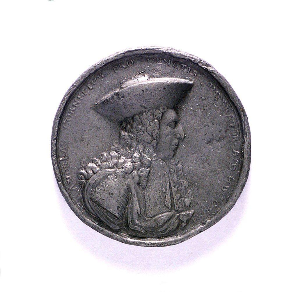 Detail of Medal commemorating Admiral Cornaro; obverse by unknown