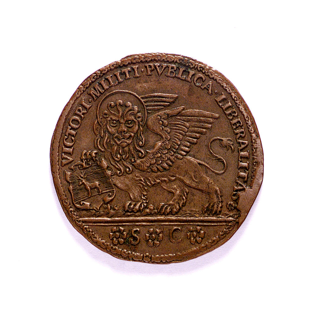 Detail of Medal commemorating Admiral Civrani's victory over the Turks at Cyprus, 1753; obverse by unknown