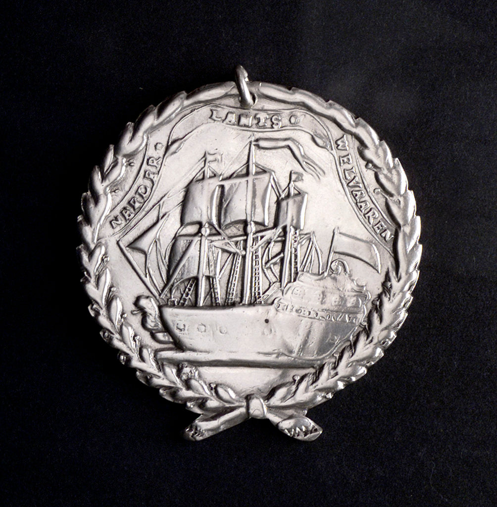 Detail of Medal commemorating the ship 'Vivat'; obverse by unknown