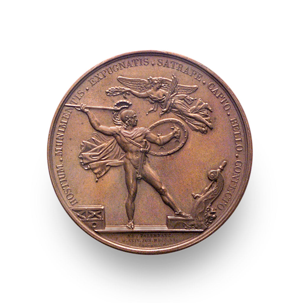 Detail of Medal commemorating the expedition to Palembang, 1821; reverse by A.F. Michaut