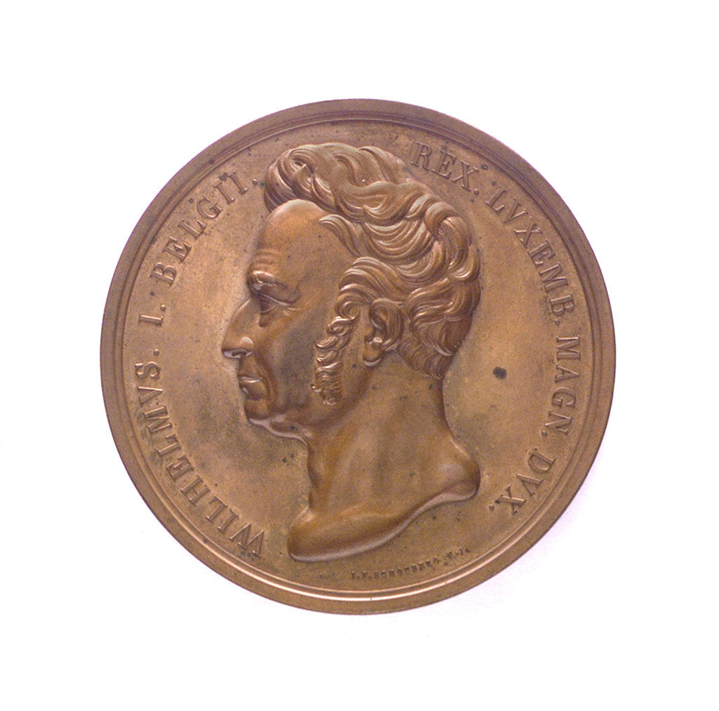 Detail of Medal commemorating the opening of the North Sea Canal, 1824; obverse by J.P. Schouberg