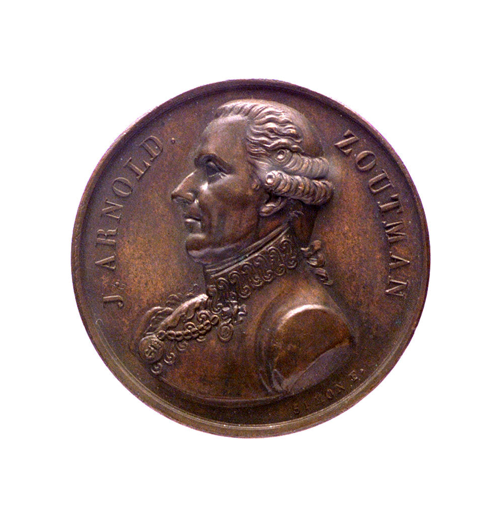 Detail of Medal commemorating Admiral Johan Arnold Zoutman (1724-1793); obverse by J.H. Simon