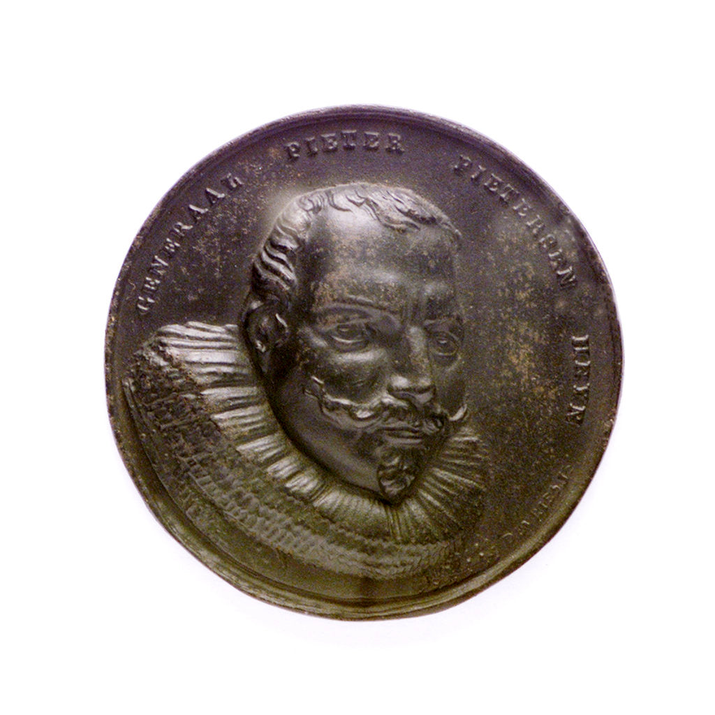 Detail of Medal commemorating Admiral Pieter Heyn (1578-1629); obverse by M.C. de Jun Vries