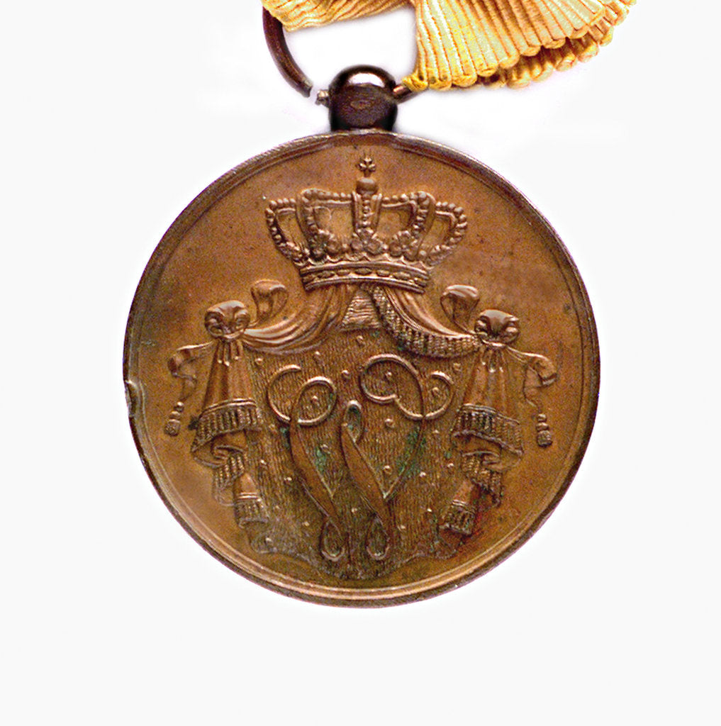 Detail of Medal commemorating the Dutch marine service; reverse by unknown