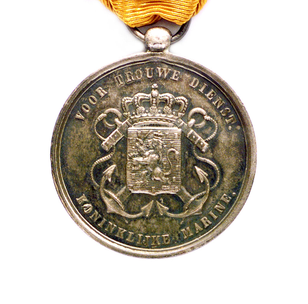 Detail of Medal commemorating the Dutch marine service; obverse by unknown