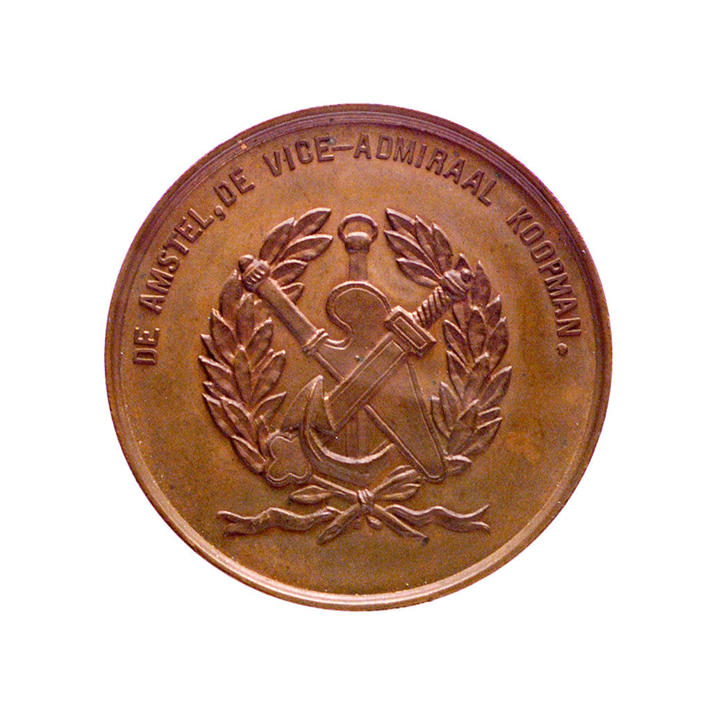 Detail of Medal commemorating Vice-Admiral Koopman; obverse by unknown