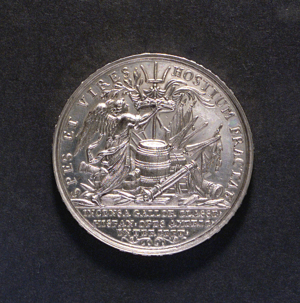Detail of Medal commemorating the Expedition to Vigo Bay, 1702; obverse by unknown