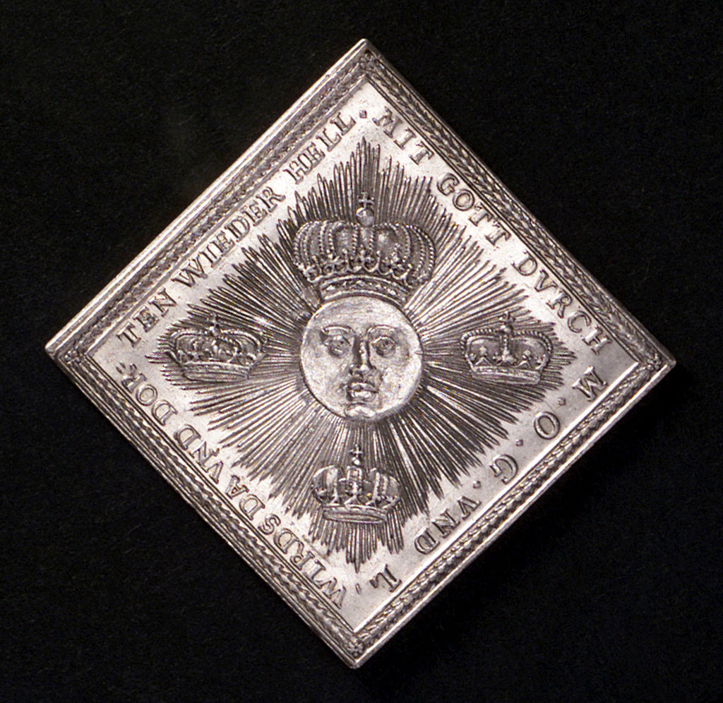 Detail of Medal commemorating the successes of the Allies in Spain and Brabant, 1706; obverse by G.F. Nurnberger