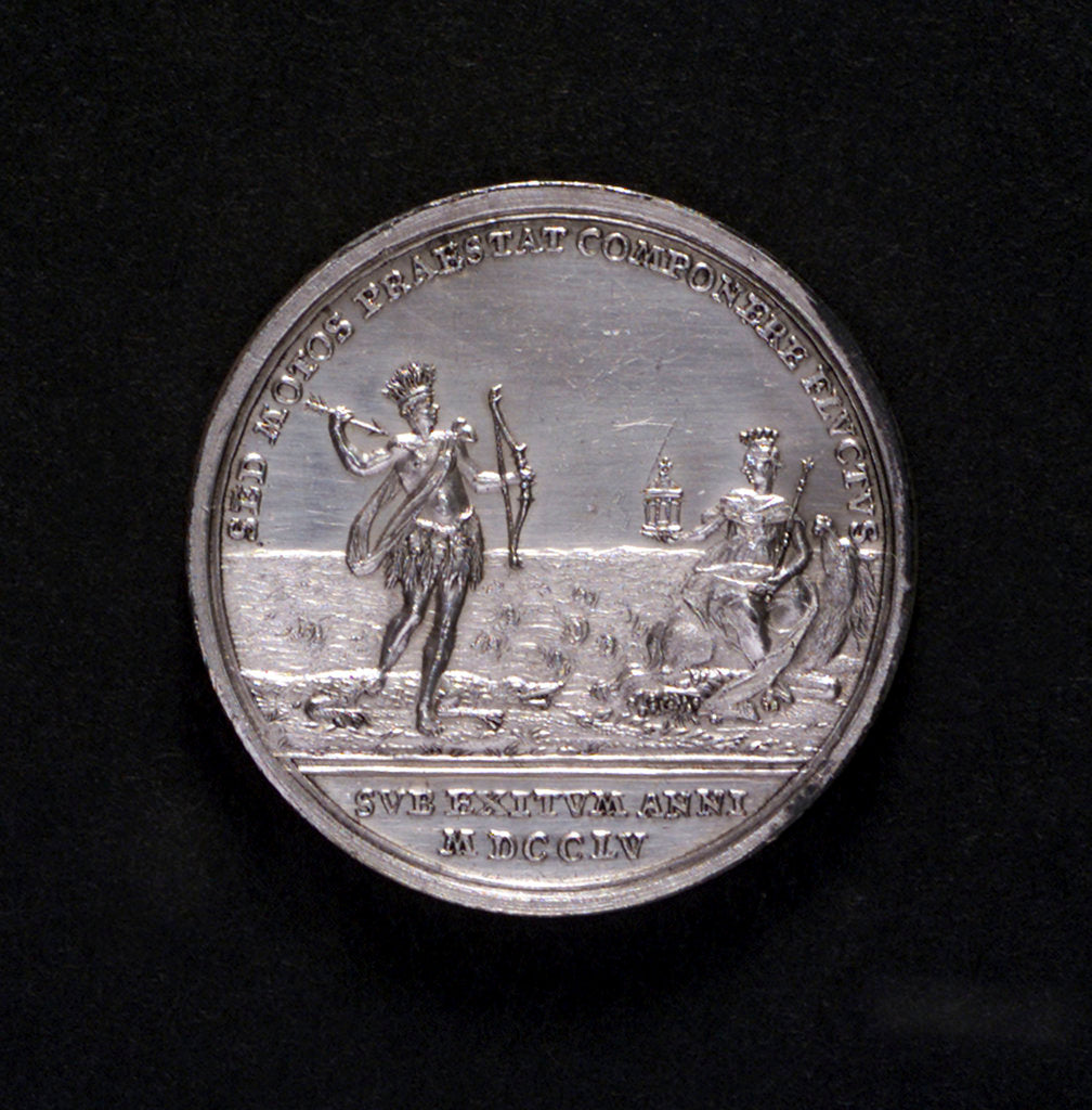 Detail of Medal safety at sea; reverse by P.P. Werner