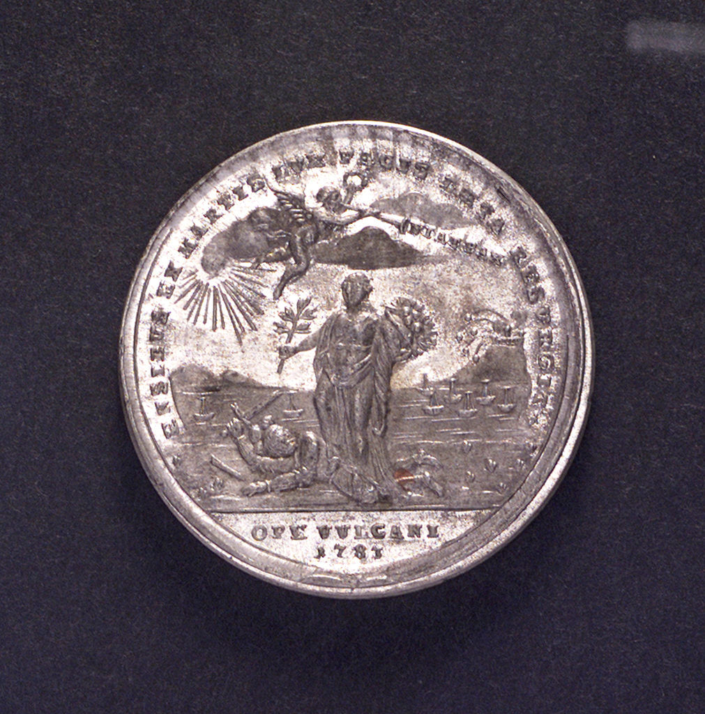 Detail of Medal commemorating Gibraltar relieved, 1783; reverse by J.C. Reich