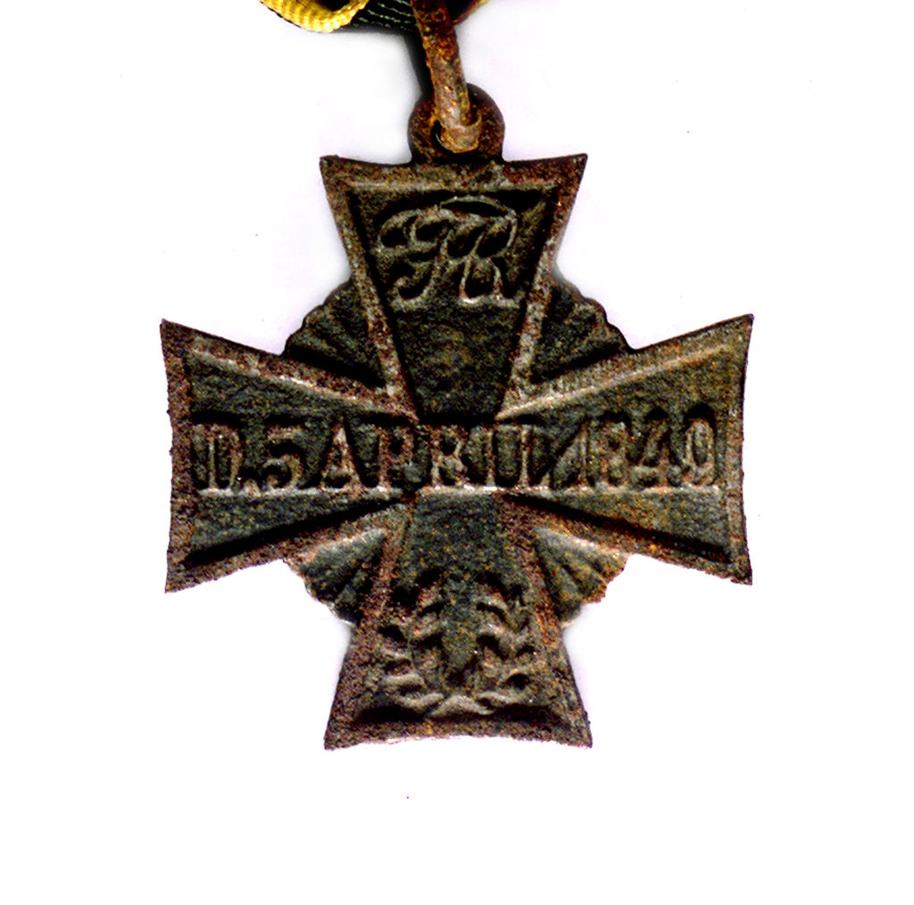Detail of Medal commemorating the action at Eckernförde, 1849; reverse by unknown