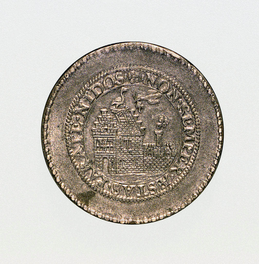 Detail of Medal commemorating the preparations by land and sea, 1591; obverse by unknown