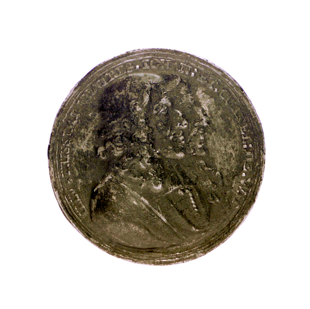 Detail of Medal commemorating John and Cornelis de Witt assassinated, 1672; obverse by unknown