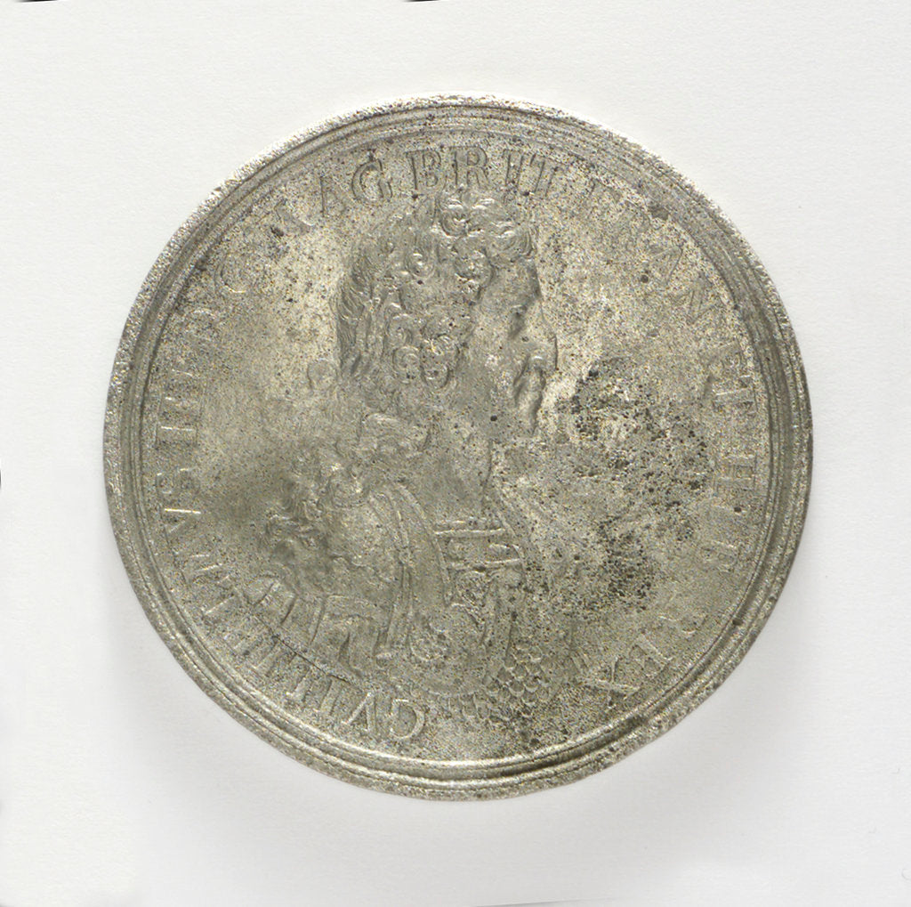 Detail of Medal commemorating the Battle of la Hogue, 1692; obverse by Jan Luder