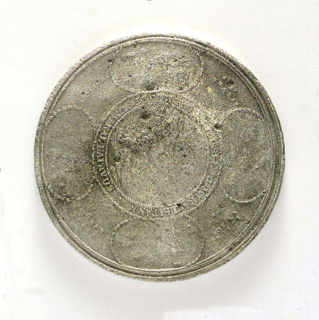 Detail of Medal commemorating the Battle of la Hogue, 1692; reverse by Jan Luder