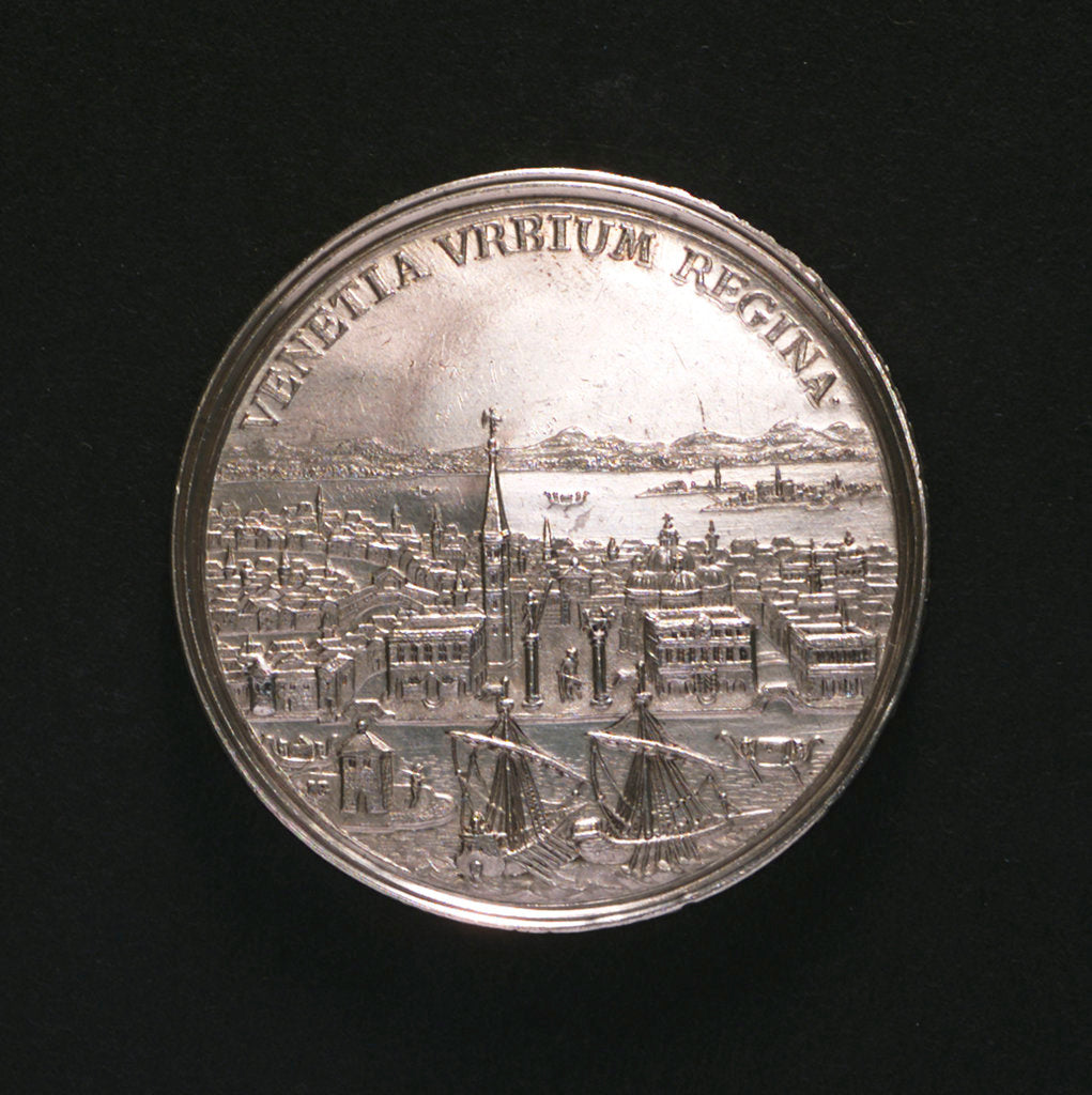 Detail of Medal commemorating the capture of the Morea, 1687; obverse by M. Brunner